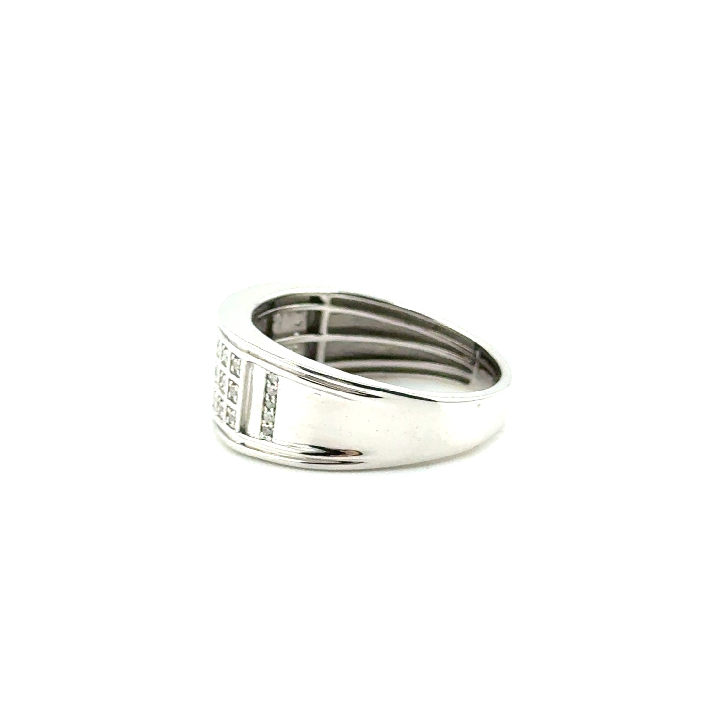 Anillo (de hombre) en Plata con Diamantes