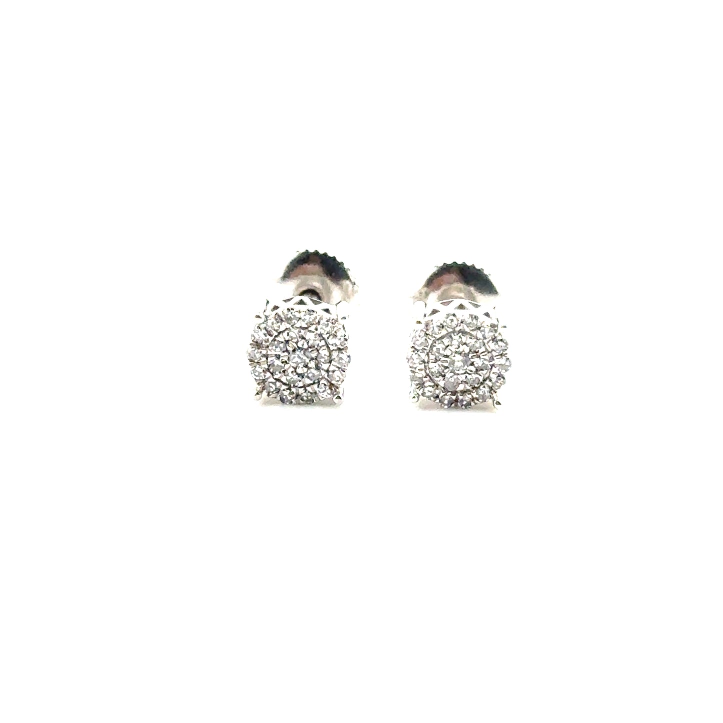 Aretes de Diamantes en Plata
