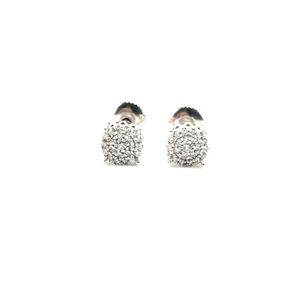 Aretes de Diamantes en Plata