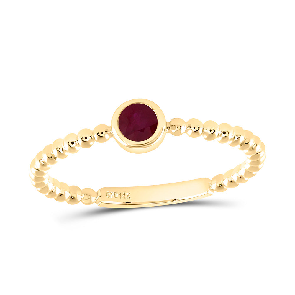 Anillo de Ruby en Oro