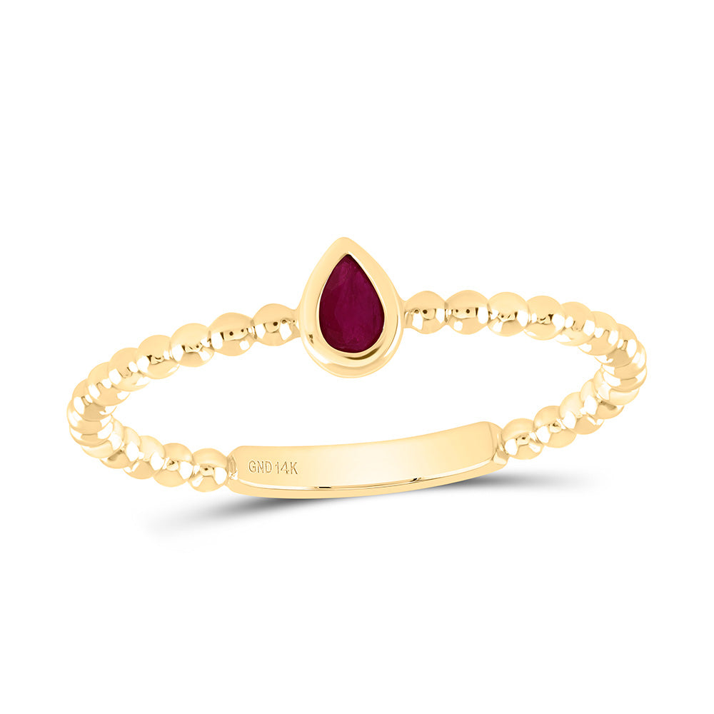 Anillo de Ruby en Oro