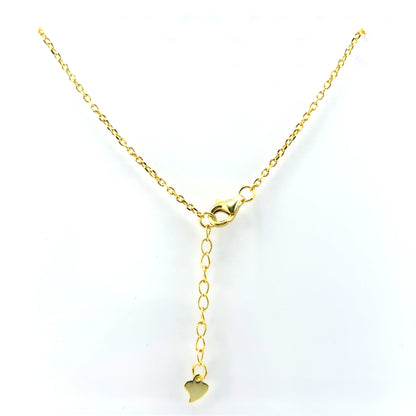Collar Trebol (malaquita) en Plata