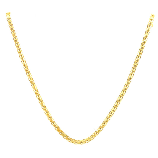 Cadena (valentina) en Oro 10k (45cm)