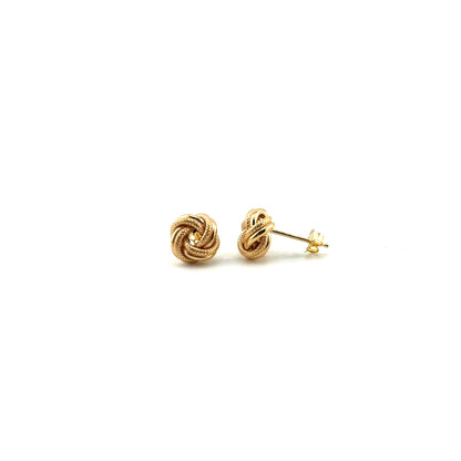 Aretes (nudos) en Oro 10K