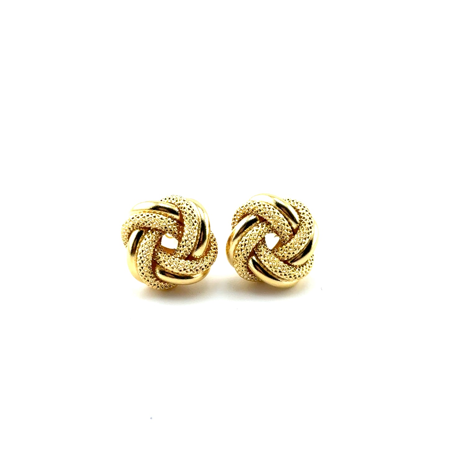 Aretes Nudos (12mm) en Oro 10K