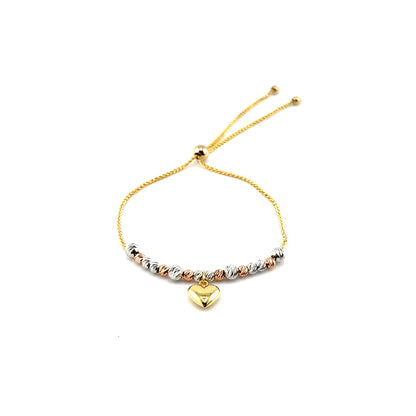 Pulsera (ajustable) en Oro Tres Tonos