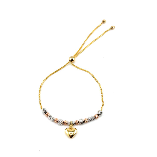 Pulsera (ajustable) en Oro Tres Tonos
