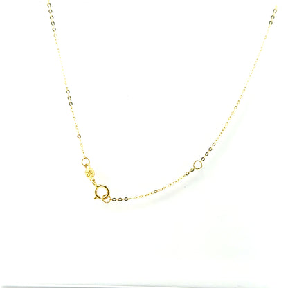 Collar (circulos) en Oro Tres Tonos