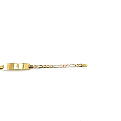 Pulsera ID (cartier) en Oro 10K (tres tonos)