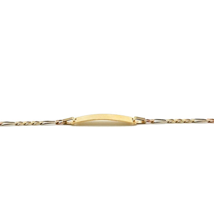 Pulsera ID (cartier) en Oro 10K (tres tonos)