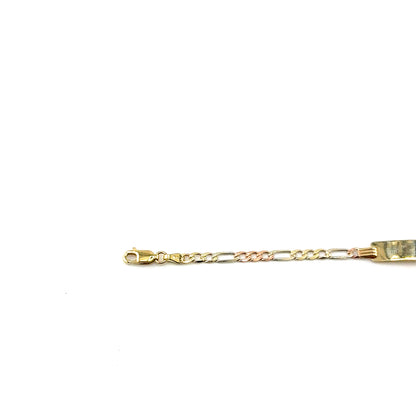 Pulsera ID (cartier) en Oro 10K (tres tonos)