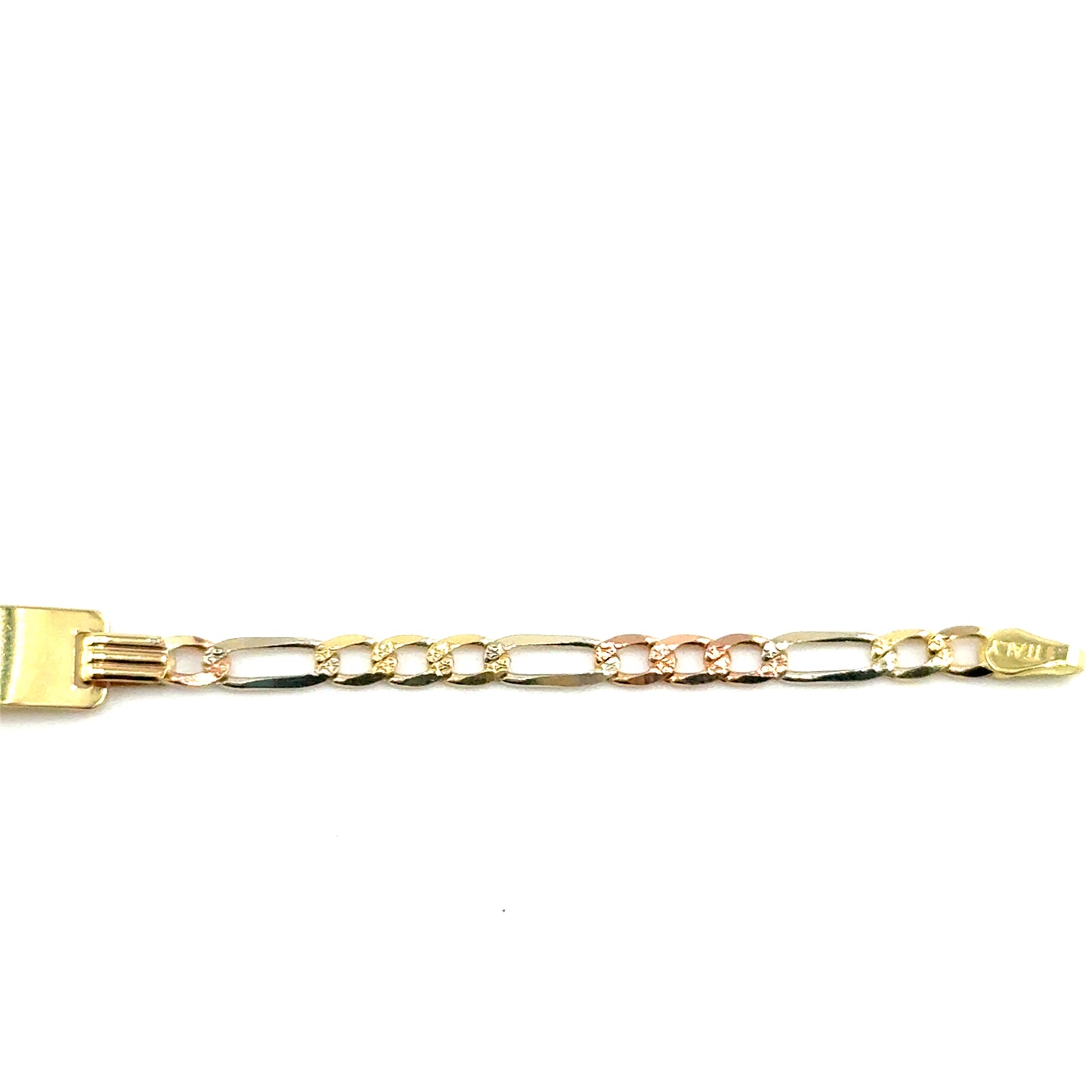 Pulsera ID (cartier) en Oro 10K (tres tonos)