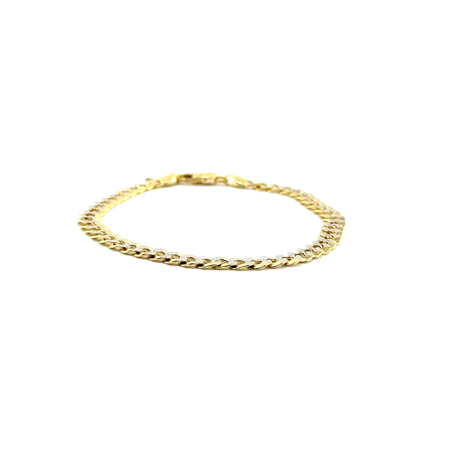 Pulsera (gourmet) en Oro (dos tonos) 10K