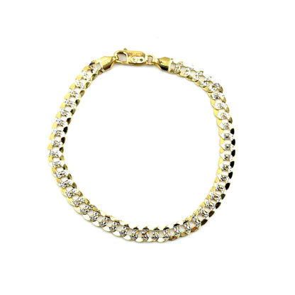 Pulsera (gourmet) en Oro (dos tonos) 10K