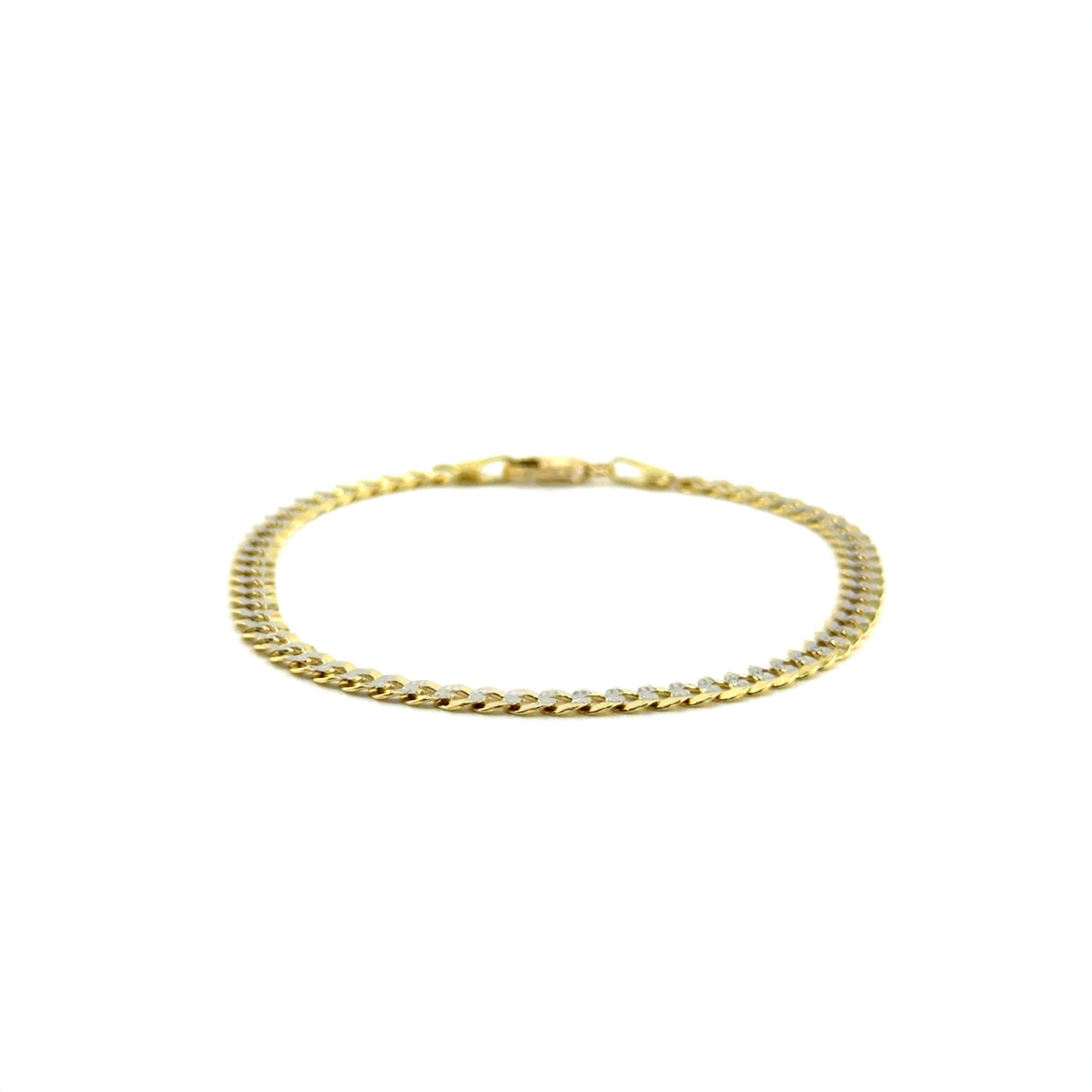 Pulsera (gourmet) en Oro (dos tonos) 10K