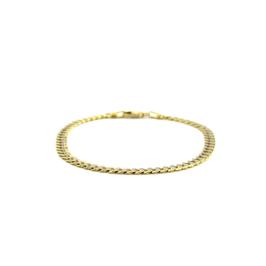 Pulsera (gourmet) en Oro (dos tonos) 10K