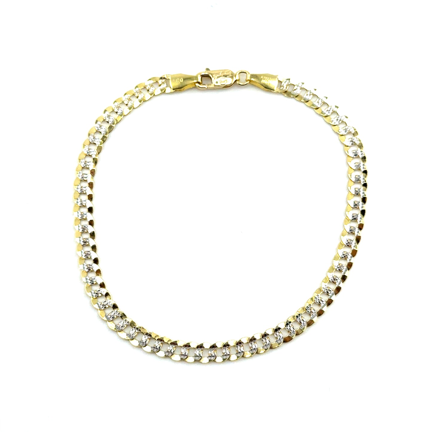 Pulsera (gourmet) en Oro (dos tonos) 10K