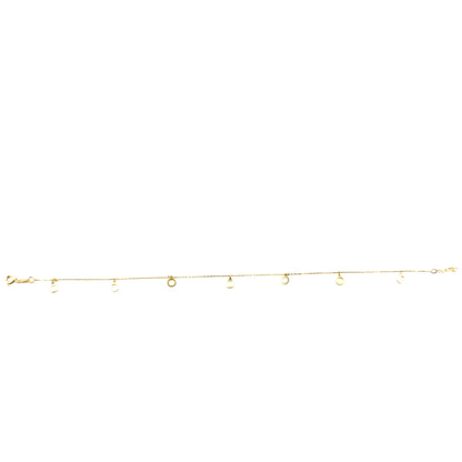 Tobillera (circulos) en Oro 10K