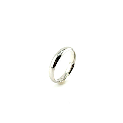 Banda en Oro Blanco de 10K