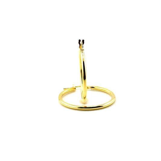 Argollas (liso) en Oro 10K