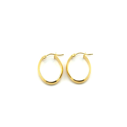 Argollas (ovalo) en Oro 10K