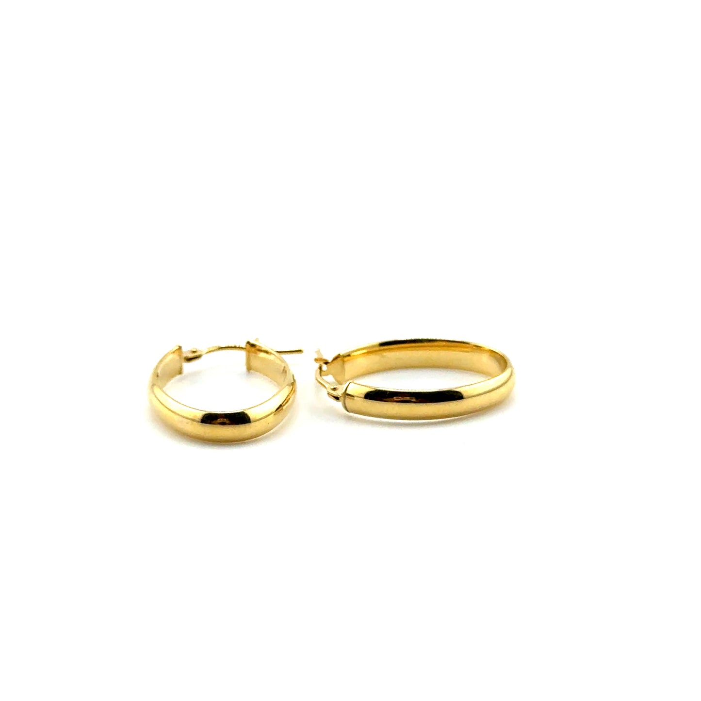 Argollas (ovalo) en Oro 10K