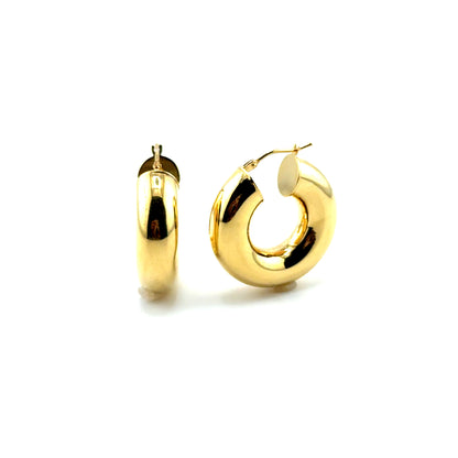 Argollas (chunky) en Oro 10K