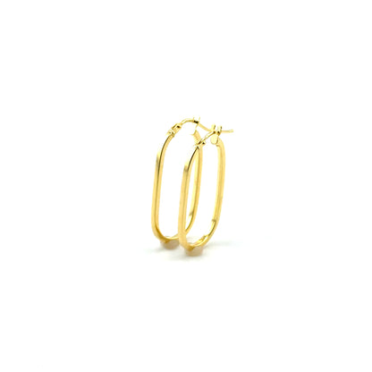 Aretes (ovalo) en Oro 10K