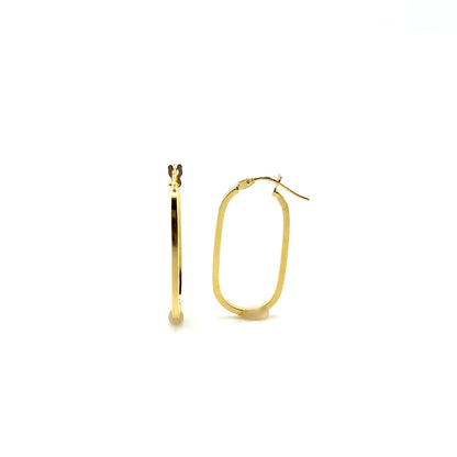 Aretes (ovalo) en Oro 10K