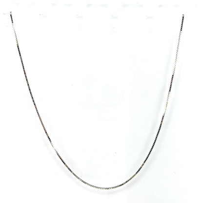 Cadena (veneciana) en Oro Blanco 10K (50cm)