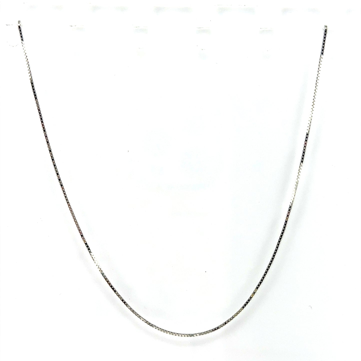 Cadena (veneciana) en Oro Blanco 10K (45cm)