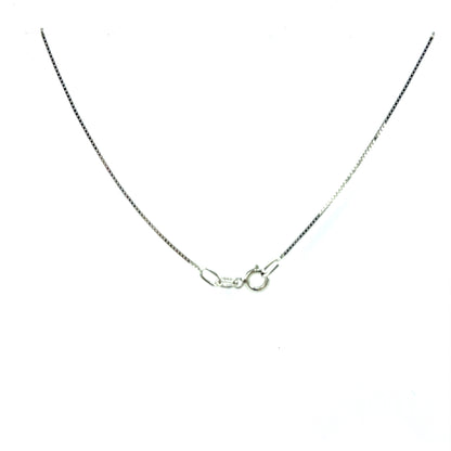 Cadena (veneciana) en Oro Blanco 10K (45cm)