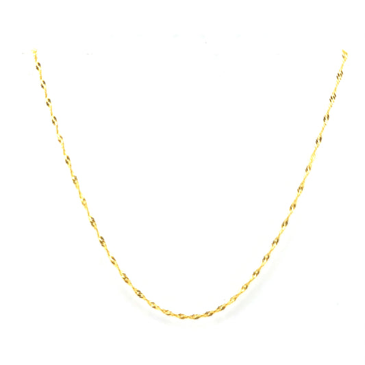 Cadena (singapur) en Oro 10K (50cm)