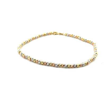 Pulsera en Oro 10K Tres Tonos