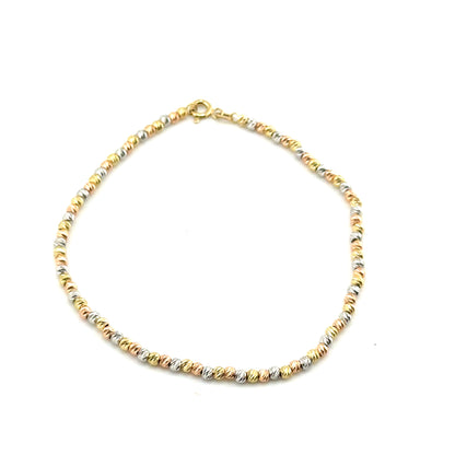 Pulsera en Oro 10K Tres Tonos