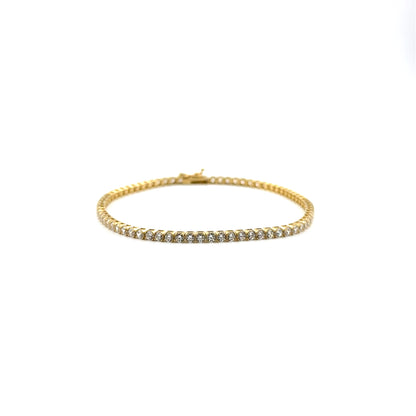 Pulsera Tennis en Oro 10K con circones