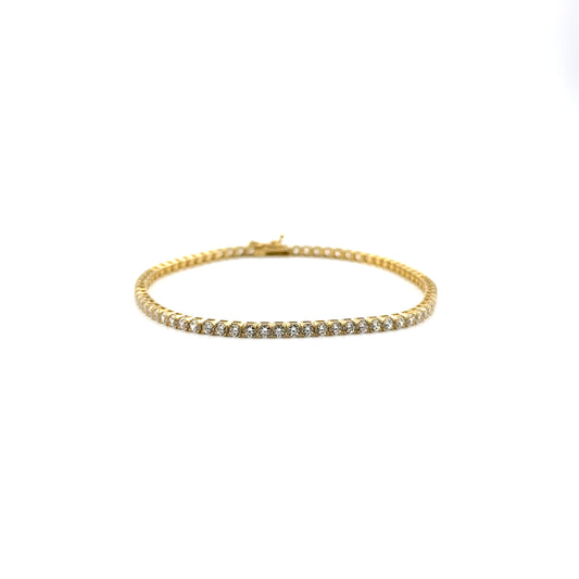 Pulsera Tennis en Oro 10K con circones