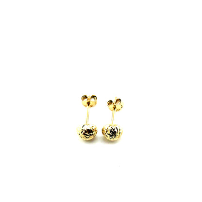 Aretes (media bolita 5mm) en Oro 10K