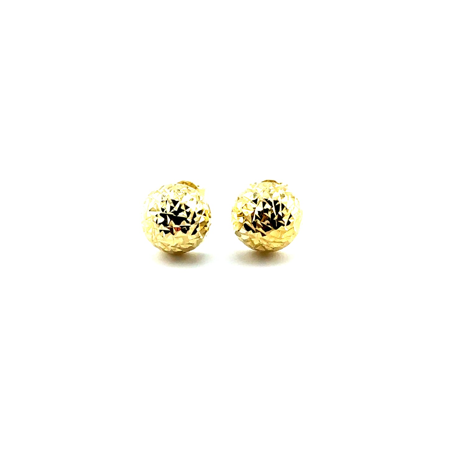 Aretes (media bolita 7mm) en Oro 10K