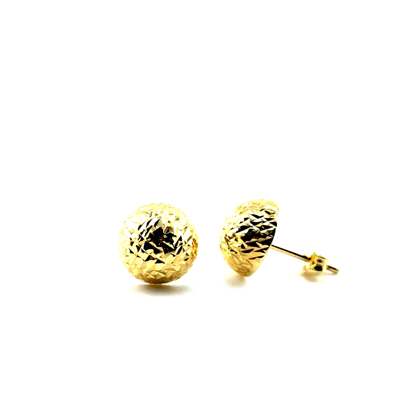 Aretes (media bolita 9mm) en Oro 10K