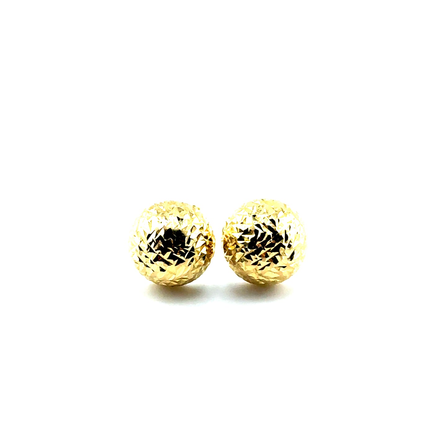 Aretes (media bolita 9mm) en Oro 10K
