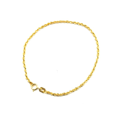 Pulsera Cordon en Oro 10K (2mm)