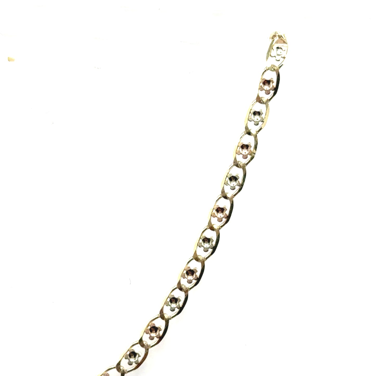 Cadena (marina) en Oro 10K Tres Tono