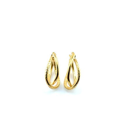 Argollas (ovalo) en Oro 10k