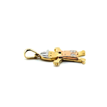 Dije Niño en Oro 10K Tres Tono