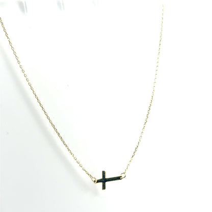 Collar (cruz) en Oro 10K