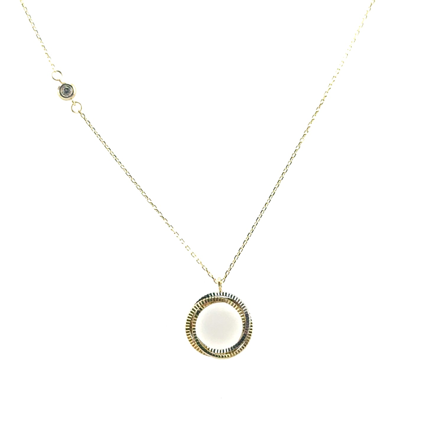 Collar (circulos) en Oro 10K