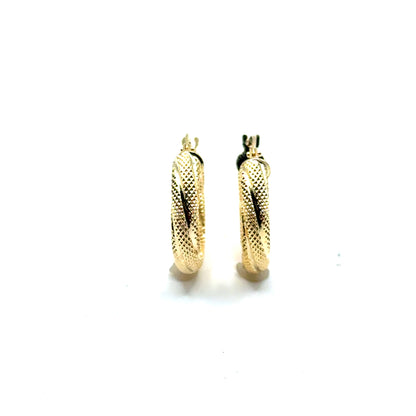 Argollas (matte) en Oro 10K