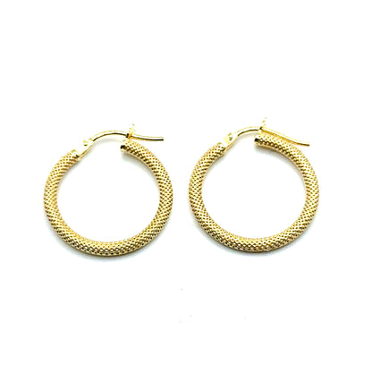 Argollas (matte) en Oro 10K