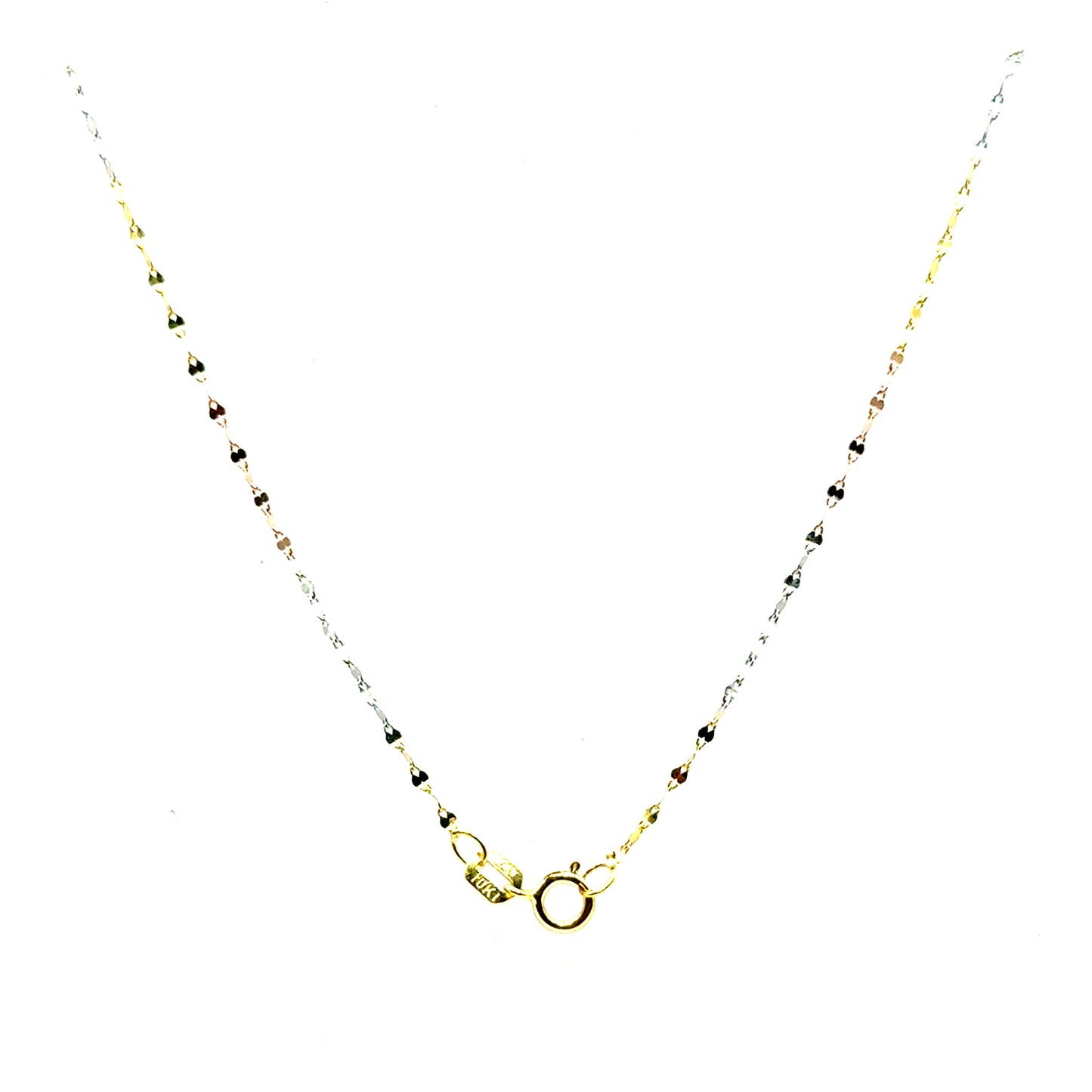 Cadena Singapur (45cm) en Oro Tres Tonos 10K